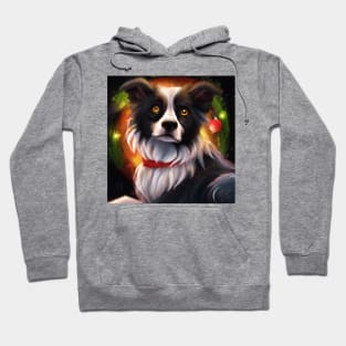 Cute Border Collie Drawing Hoodie